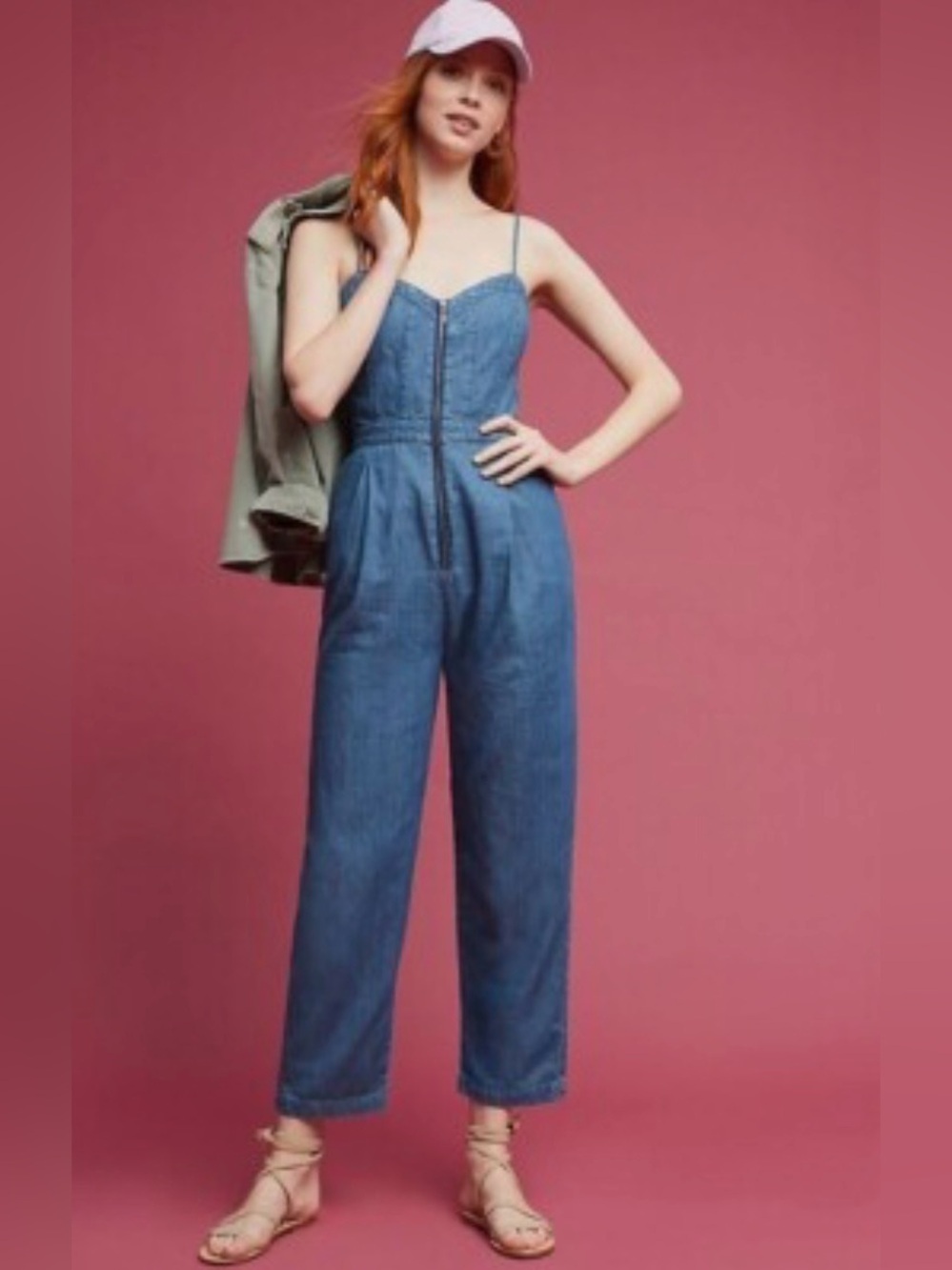 Pilcro Indigo Denim Jumpsuit
